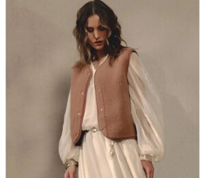 Alwero UNISEX Woll Weste TYB Rugy Tan