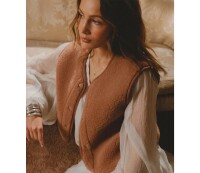 Alwero UNISEX Woll Weste TYB Rugy Tan