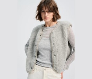 Alwero UNISEX Woll Weste TYB Silver