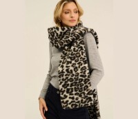 Alwero Unisex Schal FAB Leopard White