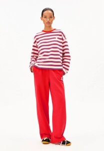 Armedangels Damen Pullover Frankaa Bold Iconic Å undyed-mars red-dynamo blue