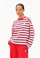 Armedangels Damen Pullover Frankaa Bold Iconic Å undyed-mars red-dynamo blue