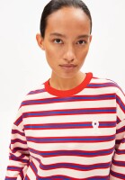 Armedangels Damen Pullover Frankaa Bold Iconic Å undyed-mars red-dynamo blue