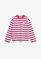 Armedangels Damen Pullover Frankaa Bold Iconic Å undyed-mars red-dynamo blue