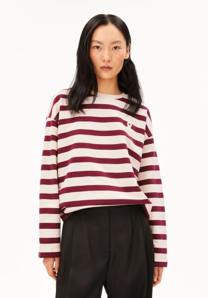 Armedangels Damen Pullover Frankaa Bold Iconic Å undyed-velvet red