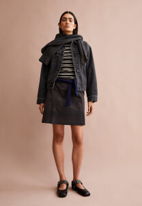 Armedangels Damen Rock Zalaiaa Corduroy dark steel