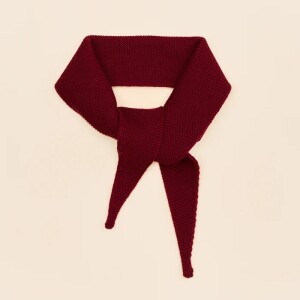 popeia Damen Schal mini Merinowolle bordeaux