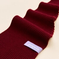 popeia Damen Schal mini Merinowolle bordeaux