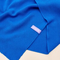 popeia Damen Schal Dreiecks-Schal Merino Königsblau