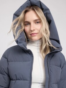 Mazine Damen Jacke Basic Mid Length Puffer Coat night flight