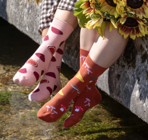 Coucou Suzette Unisex Socken Pilze sammeln