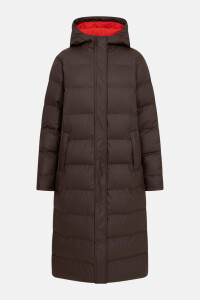 Derbe Damen Wintermantel Interholm Braun Rot Puffer