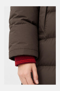 Derbe Damen Wintermantel Interholm Braun Rot Puffer