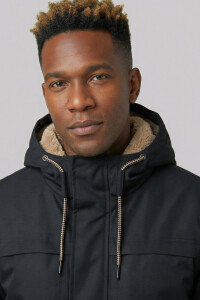 Derbe Herren Regenjacke Phoebholm Dog jet black/cobblestone