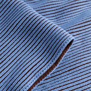 Dedicated Unisex Schal Norrfors Brioche Capuccino Brown/ Cornflower Blue