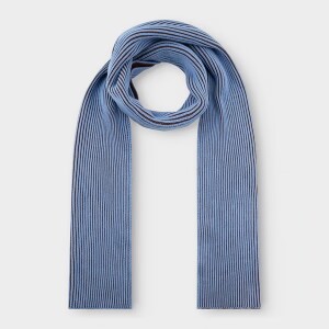 Dedicated Unisex Schal Norrfors Brioche Capuccino Brown/ Cornflower Blue