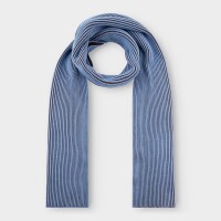 Dedicated Unisex Schal Norrfors Brioche Capuccino Brown/ Cornflower Blue