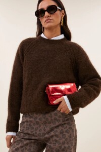 by bar Damen Pullover Falon deep brown