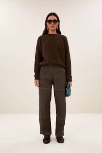 by bar Damen Pullover Falon deep brown
