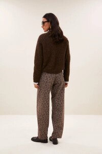 by bar Damen Pullover Falon deep brown
