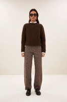 by bar Damen Pullover Falon deep brown