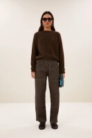 by bar Damen Pullover Falon deep brown