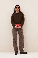 by bar Damen Pullover Falon deep brown