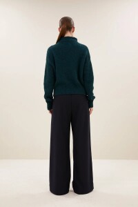 by bar Damen Pullover boxy beau dark green