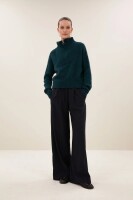 by bar Damen Pullover boxy beau dark green