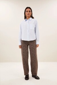 By bar Damen Jeans Lew cheetah chocolate