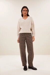 By bar Damen Jeans Lew cheetah chocolate