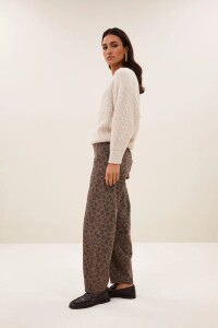 By bar Damen Jeans Lew cheetah chocolate
