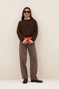 By bar Damen Jeans Lew cheetah chocolate