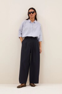 by bar Damen Hose Frida Pinstripe copper