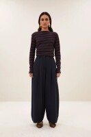 by bar Damen Hose Frida Pinstripe copper