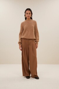 by bar Damen Pullover Zoe camel