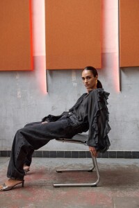 by bar Damen Bluse Miyu black