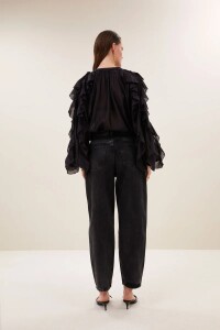 by bar Damen Bluse Miyu black
