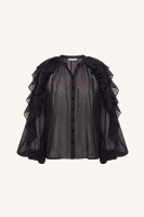 by bar Damen Bluse Miyu black