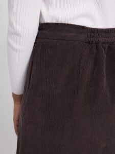 Mazine Damen Rock Corduroy Mini dark chocolate