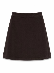 Mazine Damen Rock Corduroy Mini dark chocolate