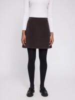 Mazine Damen Rock Corduroy Mini dark chocolate