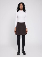 Mazine Damen Rock Corduroy Mini dark chocolate