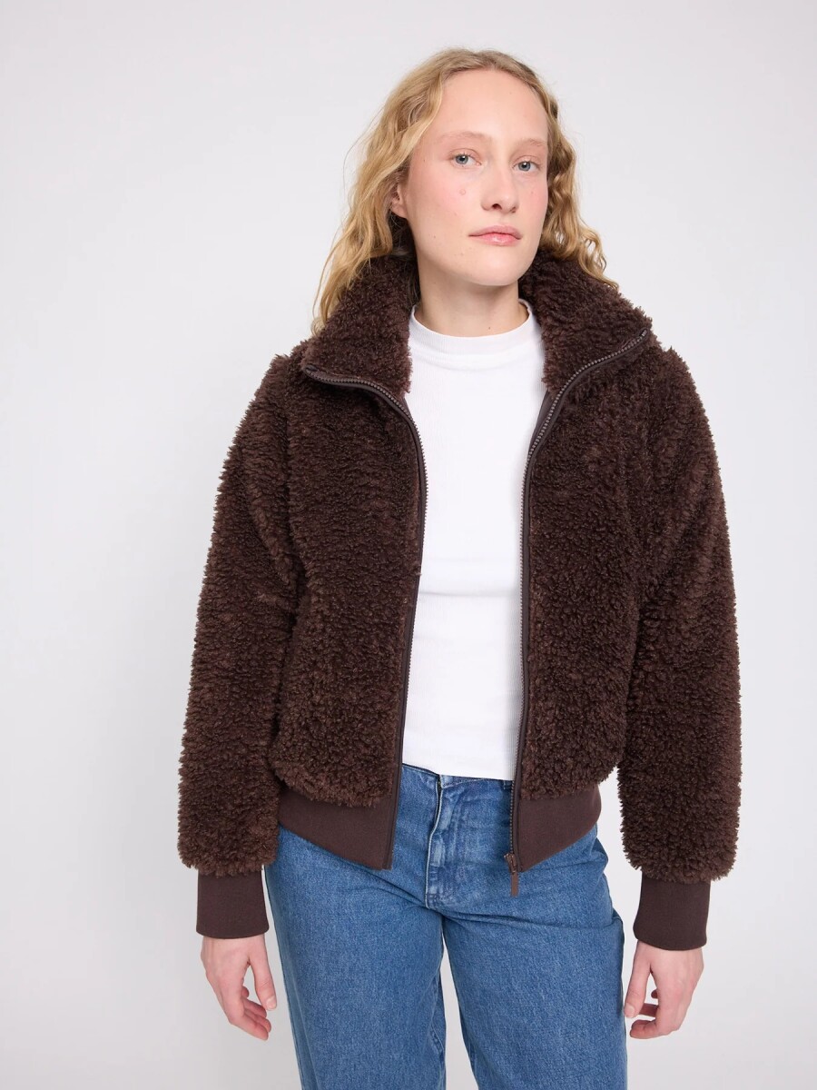 Mazine Damen Jacke Faux-Fur Blouson blac box