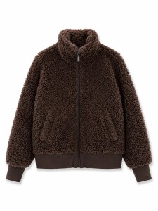 Mazine Damen Jacke Faux-Fur Blouson black coffee