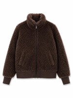 Mazine Damen Jacke Faux-Fur Blouson black coffee