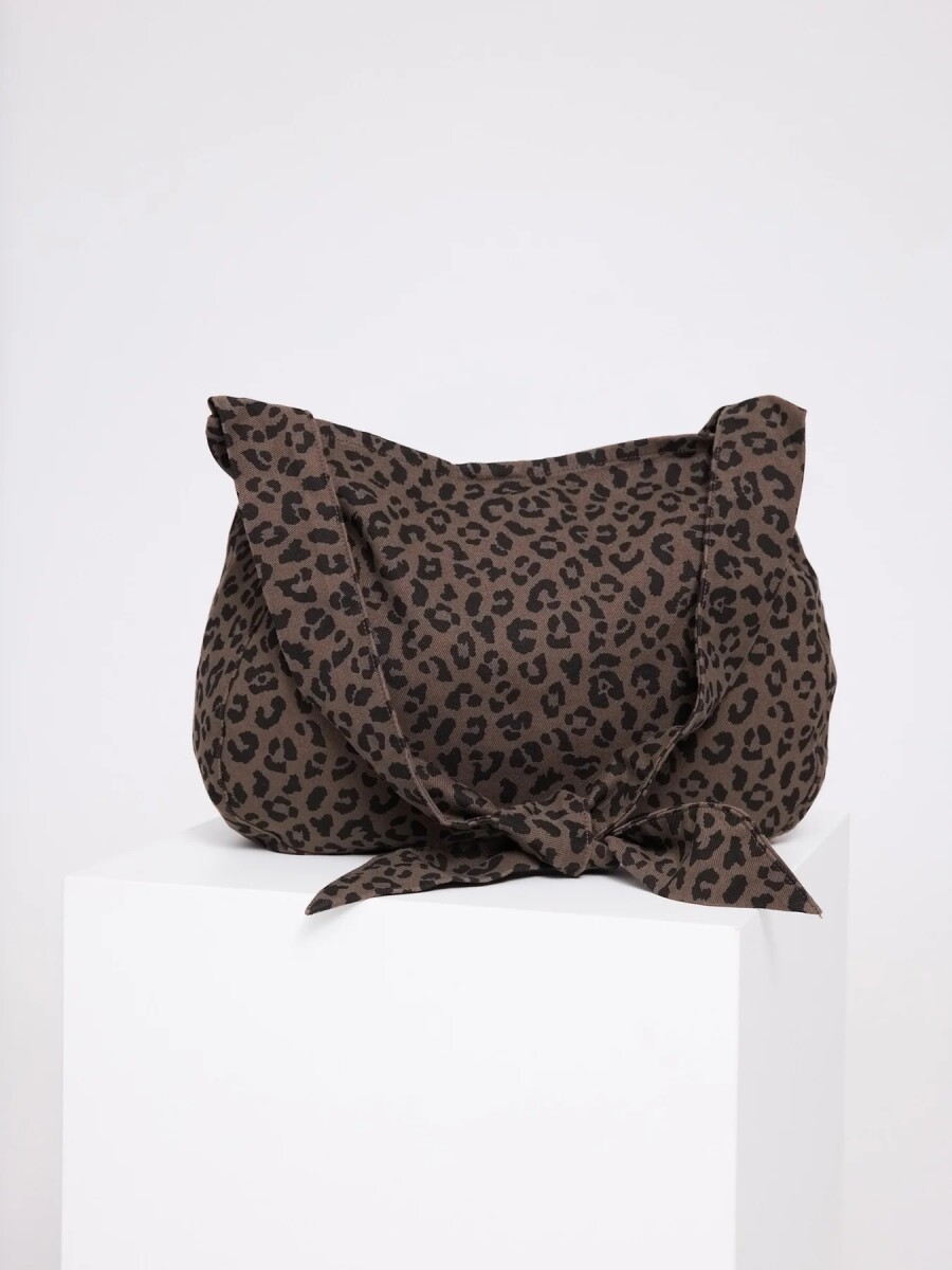 Mazine Tragetasche Printed Denim Shoulde box