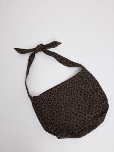 Mazine Tragetasche Printed Denim Shoulder Bag chocolate brown