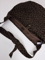 Mazine Tragetasche Printed Denim Shoulder Bag chocolate brown