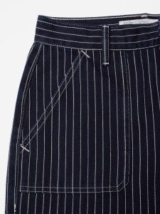 Nudie Jeans Damen Hose Asta Pinstripe Denim
